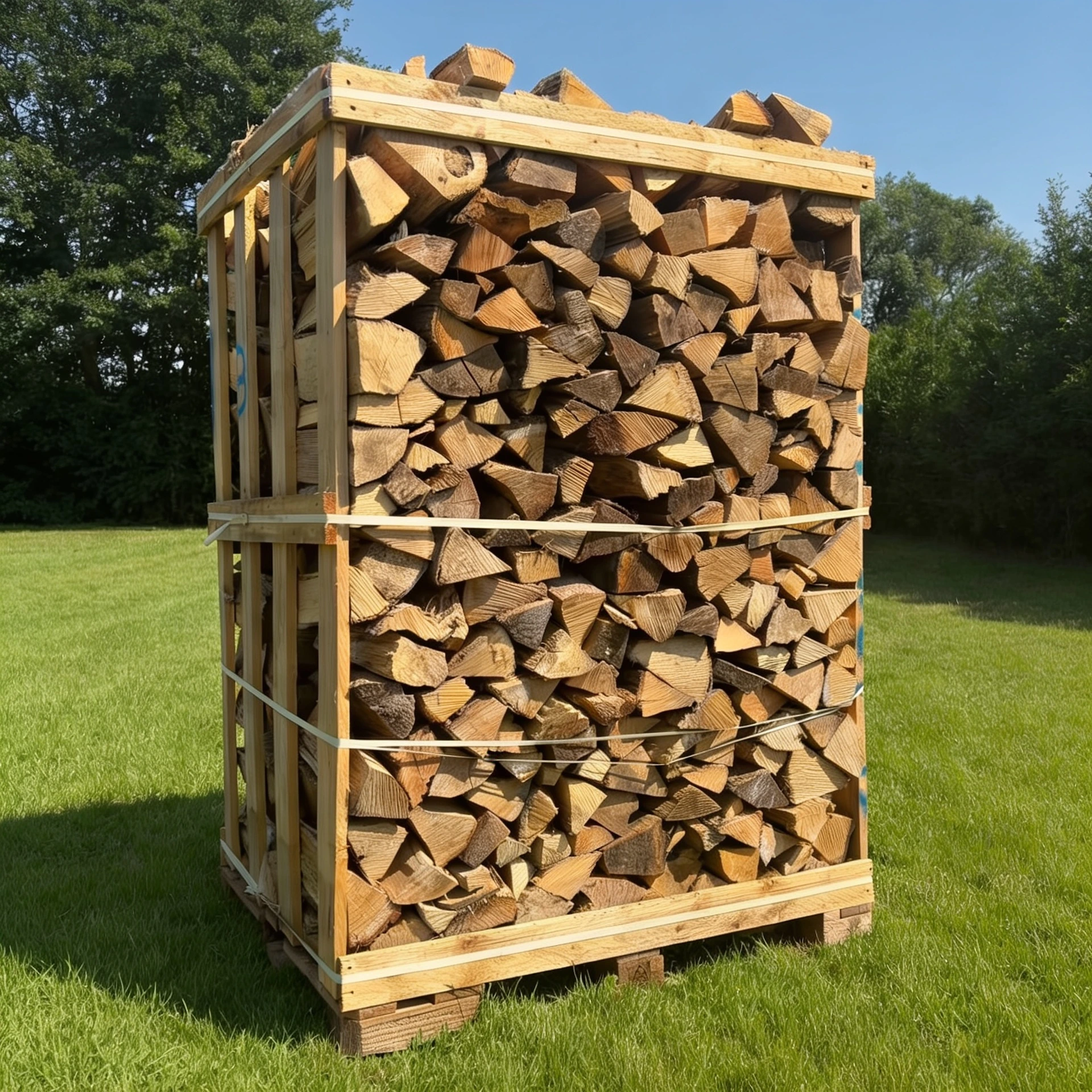 Bois de Chauffage 30–35 cm – Palette de 3 Stères